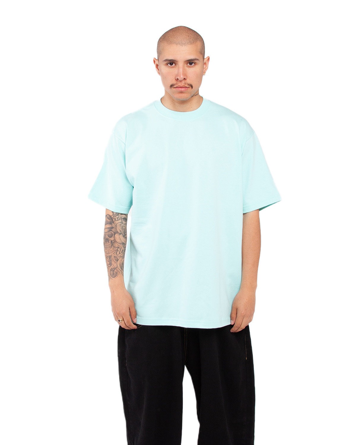 Pack Of 6 Shaka Wear MHS Mens Max Heavyweight Short Sleeve Oversized T-Shirt