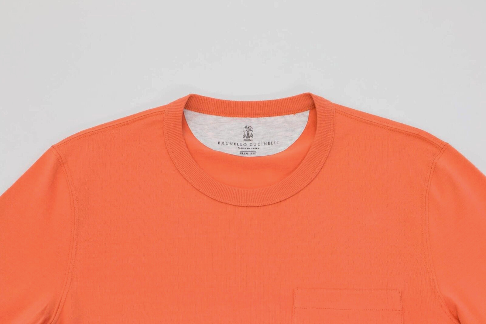 NWT Brunello Cucinelli Men 100% Cotton "Slim Fit" Crewneck T-Shirt Size M A238 gallery
