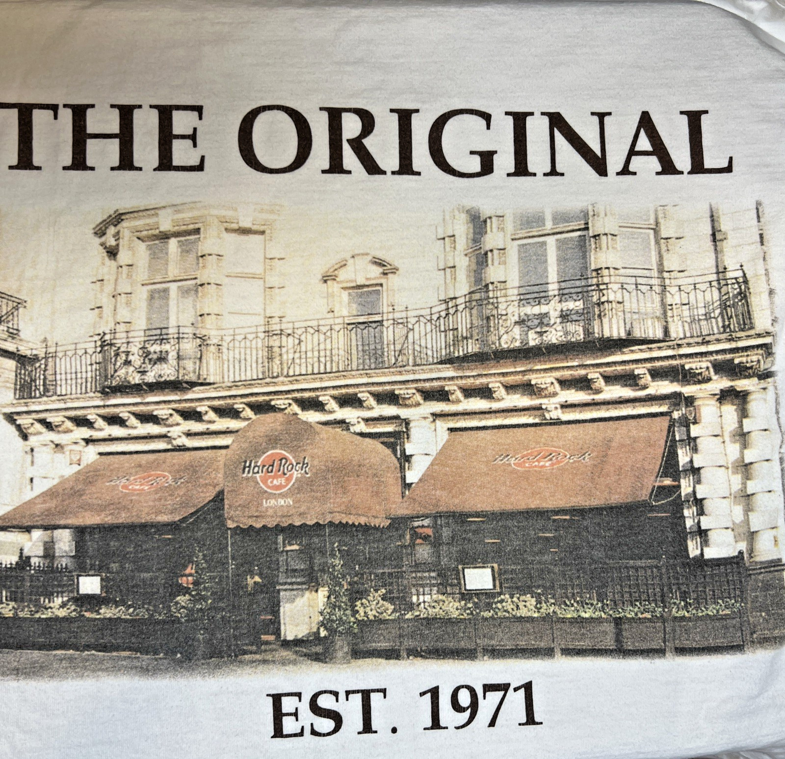 Hard Rock Cafe London T‑Shirt Men’s Large Heavy Tee Original Graphic White gallery