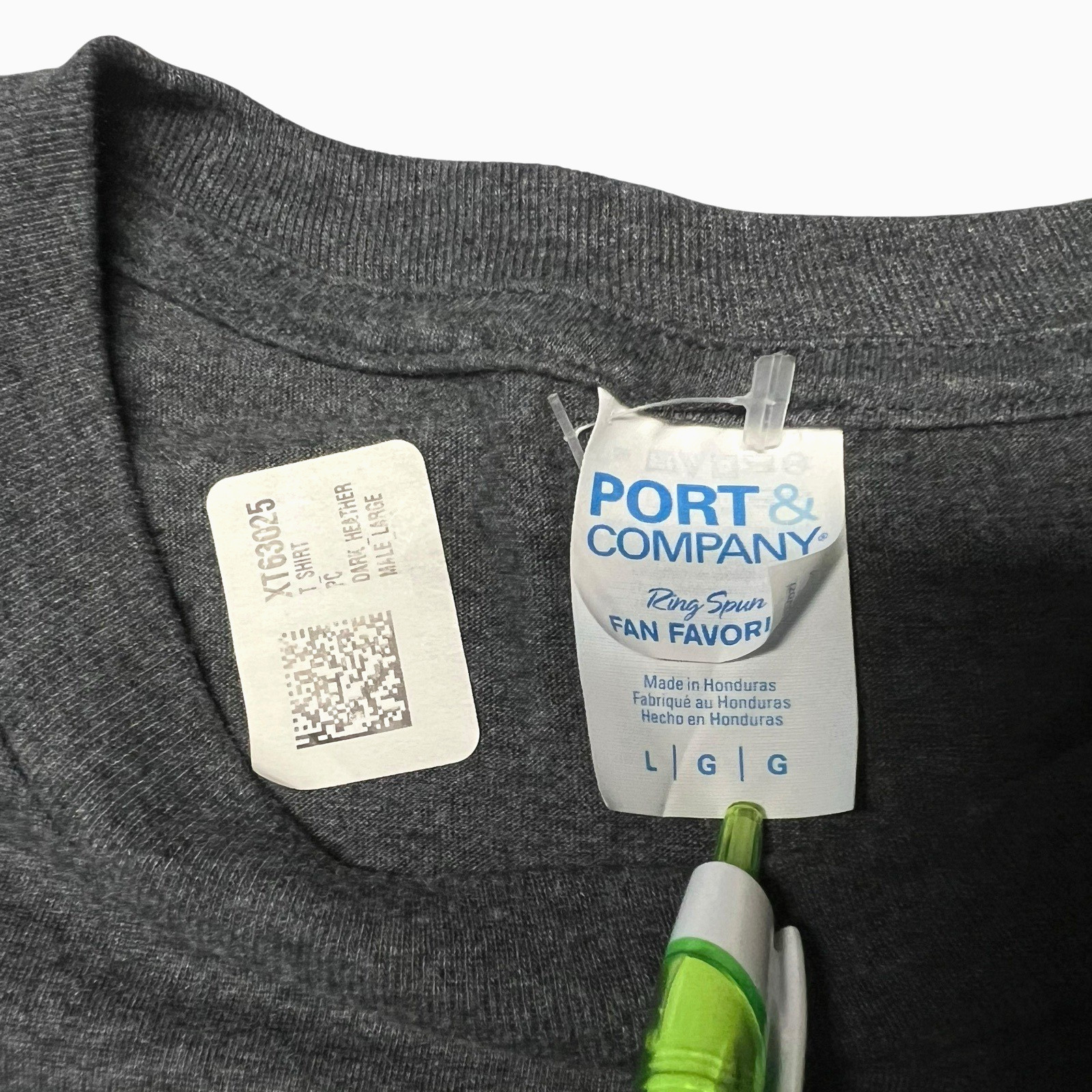 New Port & Company Air Force T Shirt Large Orange White Green India Flag Colors gallery
