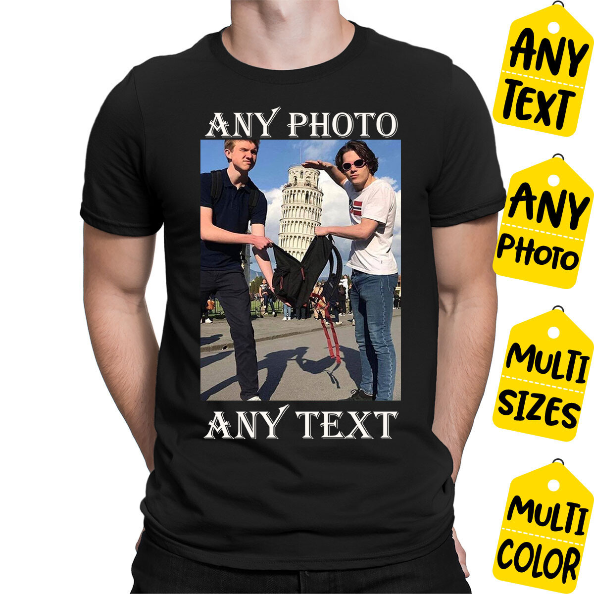 Personalised T Shirt Custom Photo Logo Text Shirt Printed Stag do Hen Party M02 gallery