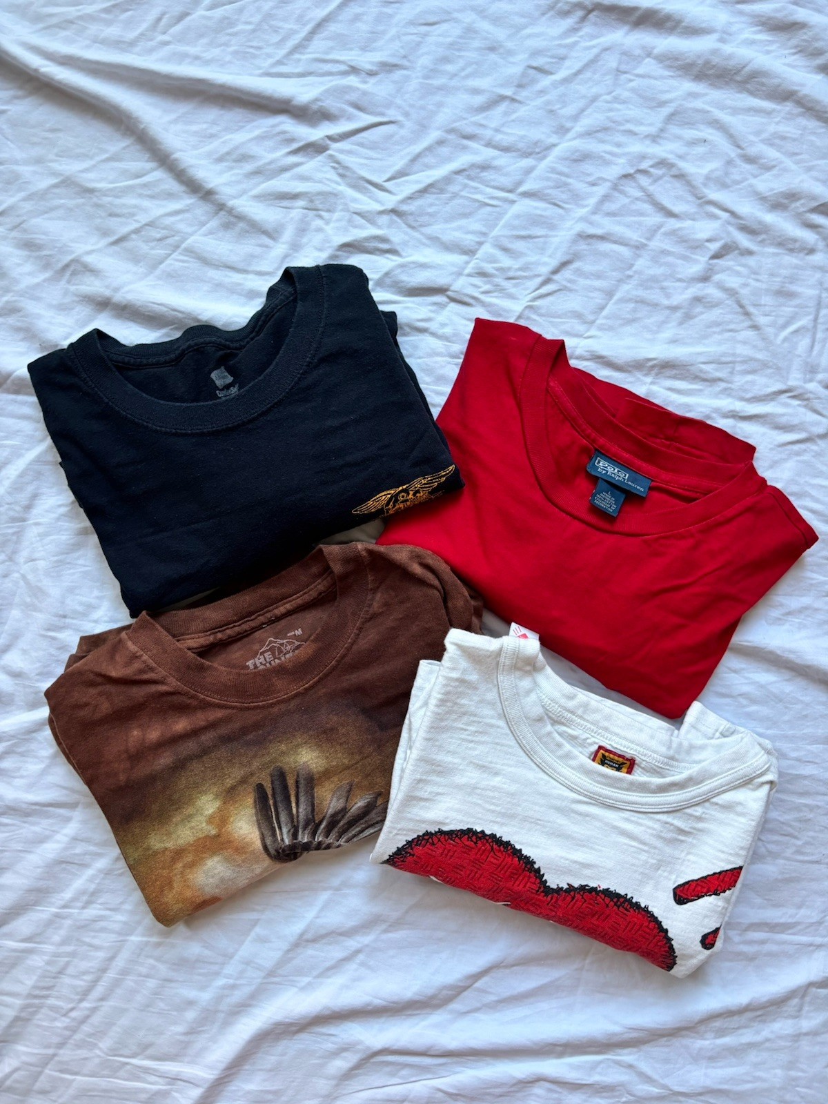 Vintage Tee Bundle | Polo Ralph Lauren, Eagle Graphic, Human Made, Seal gallery