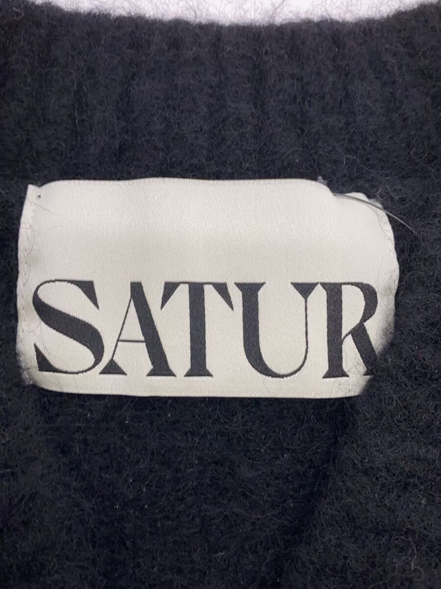SATUR Essen Two-Tone Mohair Blend Knit, Size M, Nylon, Black, SA254MNKT18 gallery