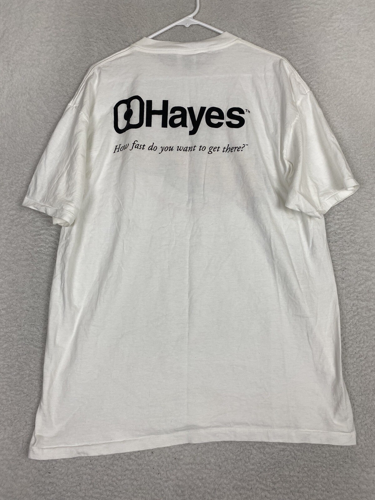 Vintage Hayes 90s Race Chrysler Dodge T Shirt Mopar Adult Mens XL gallery