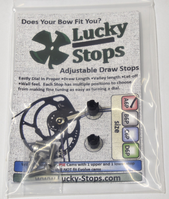 Draw Stops Fits Bear and PSE Cams with 2 Stops Size A6P Cable Stops