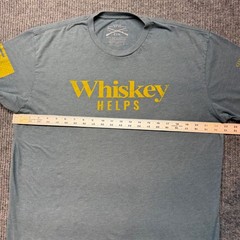 Grunt Style Whiskey Helps Heather Blue Shirt XL Patriotic Graphic USA Streetwear