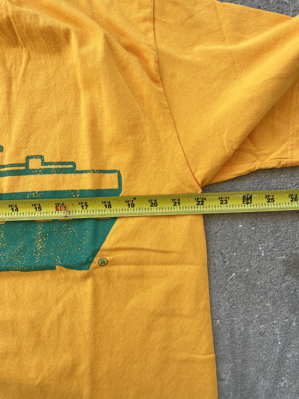 Hellstar Studios Path To Paradise Jesus Tee Golden Yellow Green Print Cross New gallery