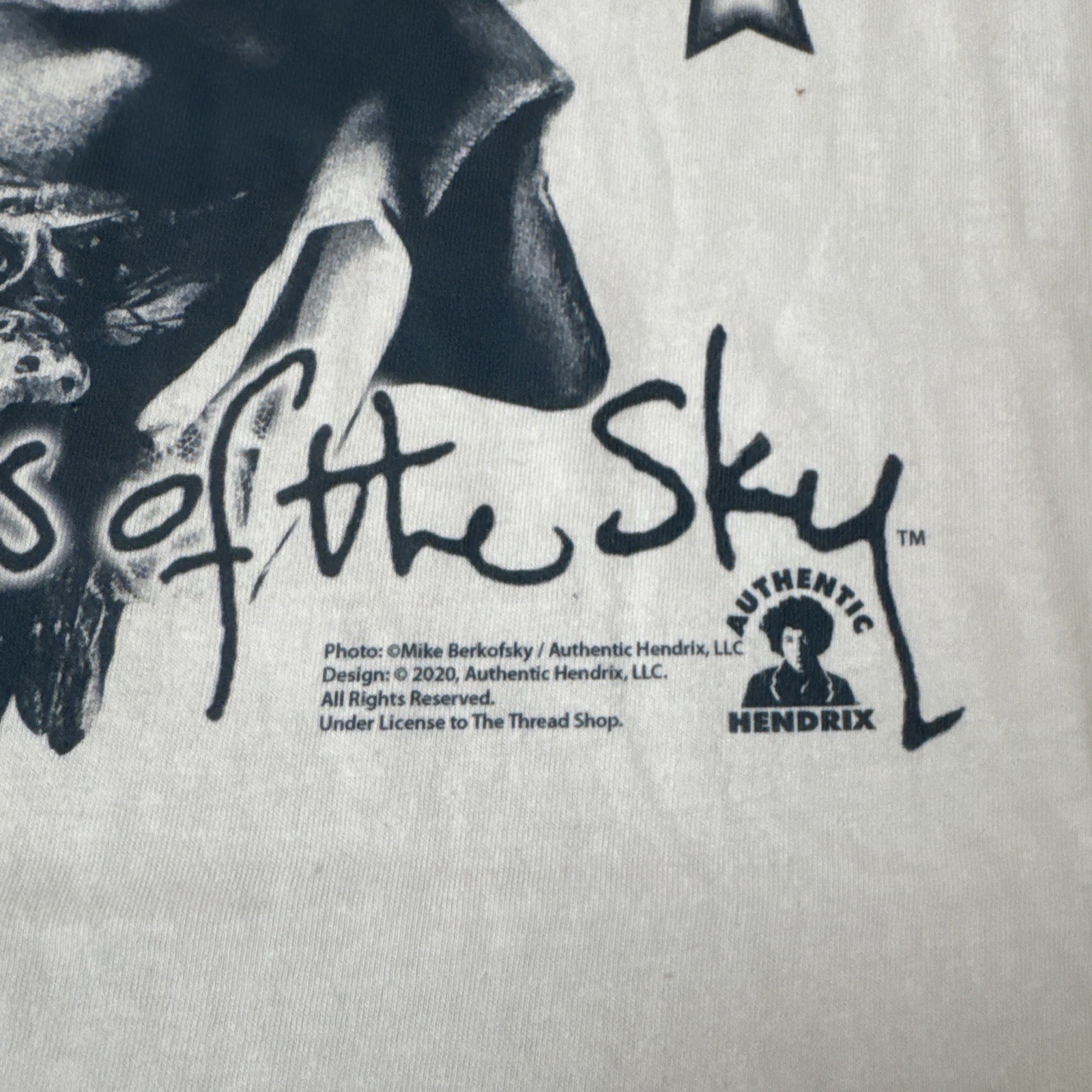 Jimi Hendrix Authentic T-Shirt Mens XXL BOTH SIDES OF THE SKY New with Tags gallery
