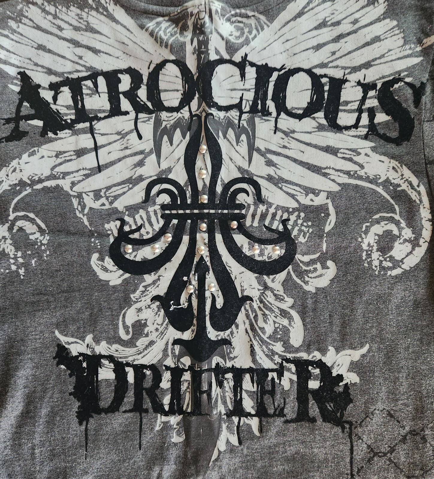 RawBlue Atrocious Drifter Doublesided Textured T-Shirt Size M New Without Tags gallery