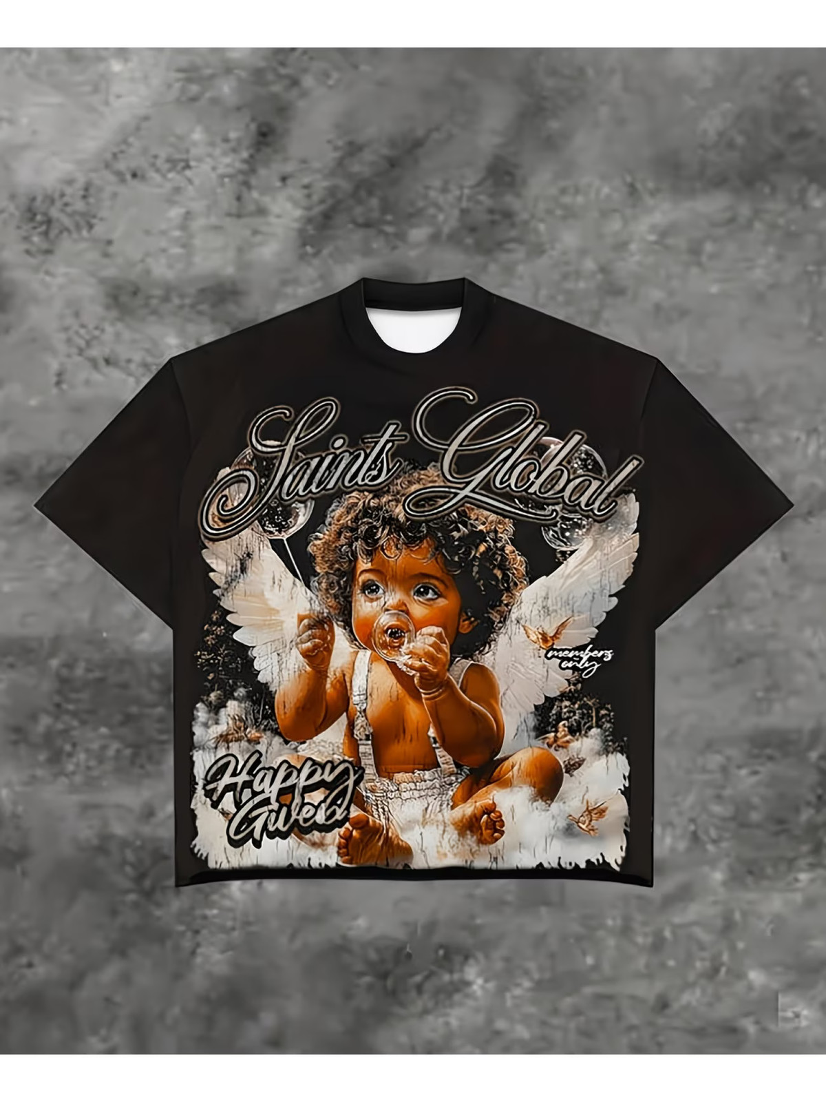 [Printed Design-Not Textured] Men’S Casual Printed T-Shirt