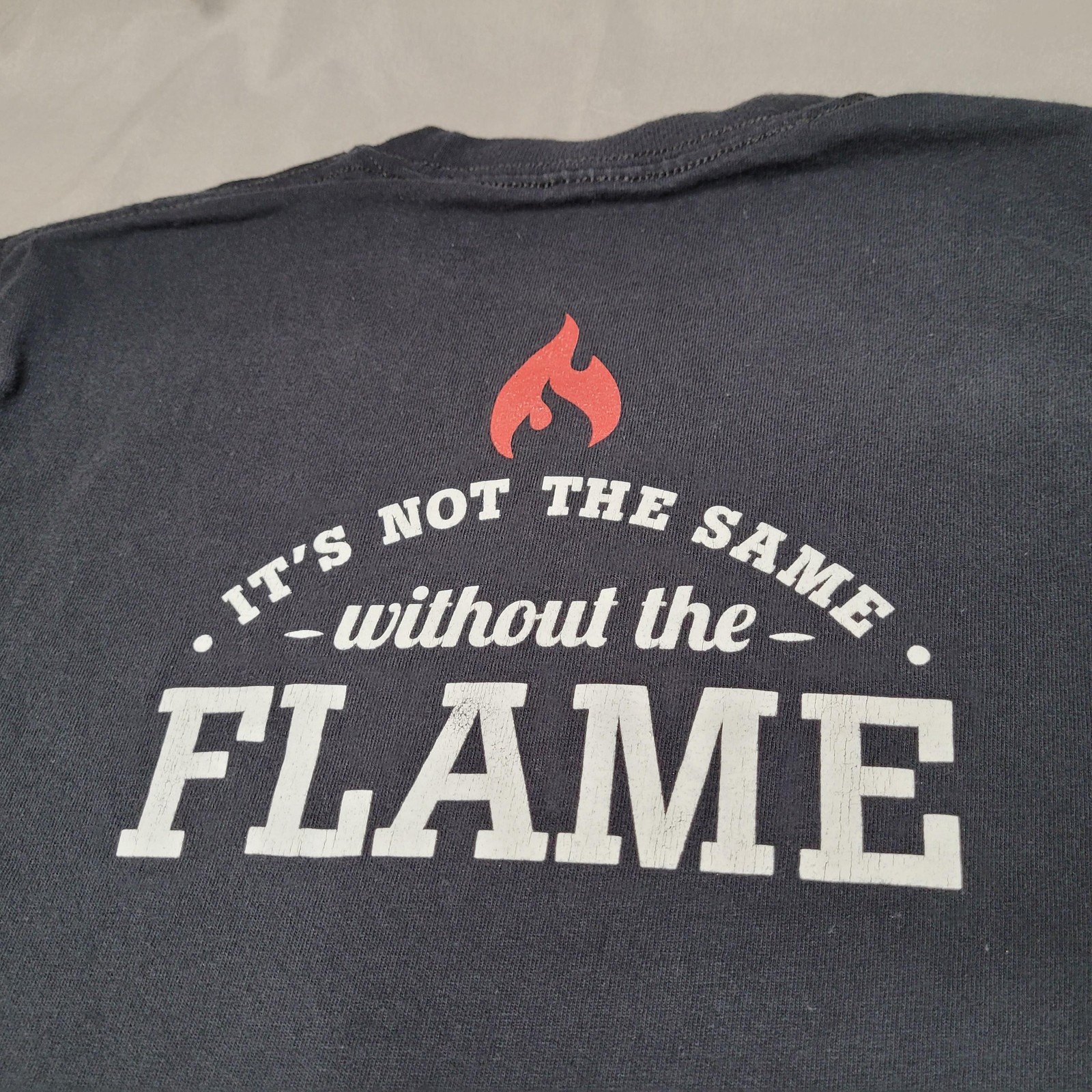 Habit Burger Grill Shirt Mens Small Black It's Not The Same Without The Flame gallery