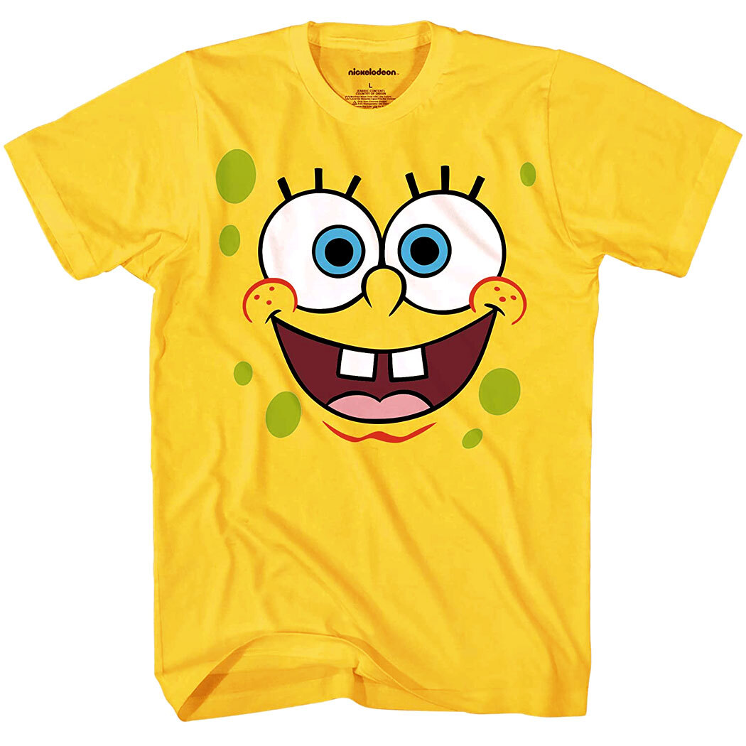 Official SpongeBob Squarepants Face Adult T-Shirt gallery