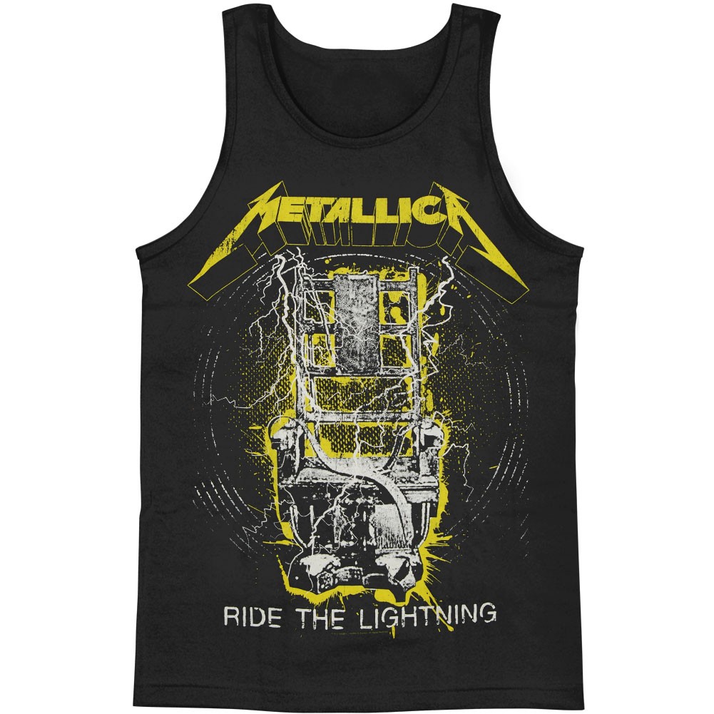Men's Metallica Neon Ride The Lightning Mens Tank XXX-Large Black gallery