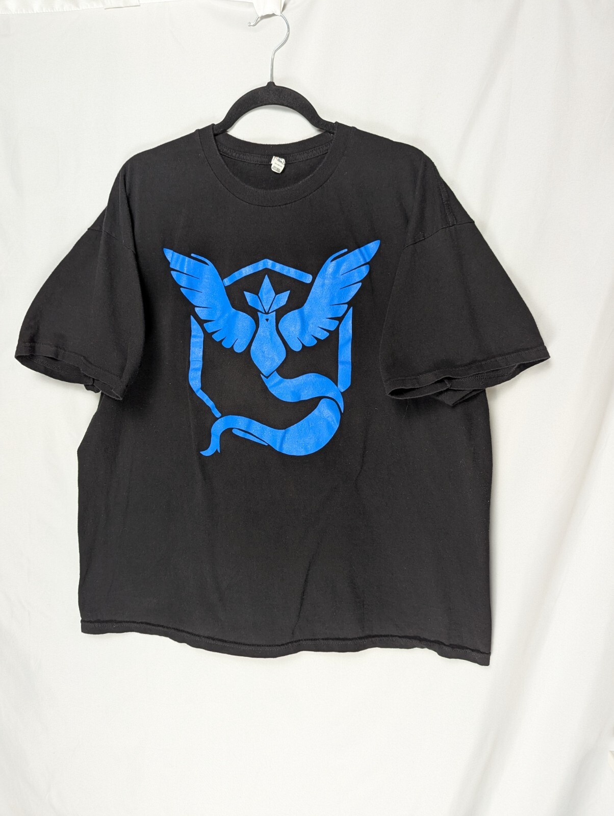 Alstyle Apparel Mens Pokemon Go Team Mystic Black Pure Cotton T-Shirt Size 2XL gallery