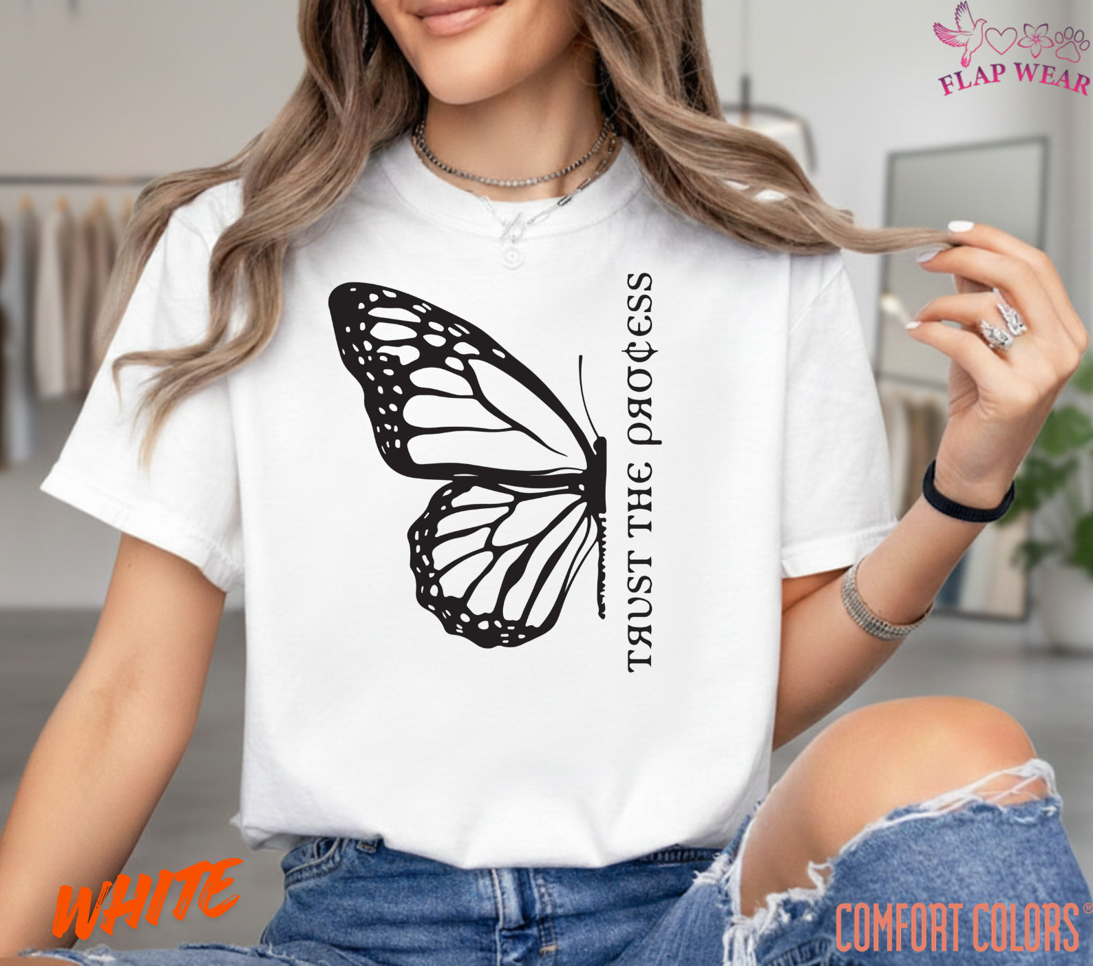 Unisex Half Butterfly "Trust the Process T-Shirt, Men T shirt,Women T shirt Gift gallery