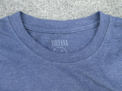 Nirvana Shirt Mens Medium Blue Crew Neck Logo Short Sleeve Logo Tee Adult M