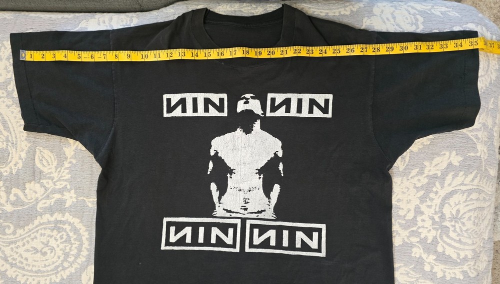 Nine Inch Nails Vintage Pretty Hate Machine Tour T-Shirt MISPRINT XL /XXL