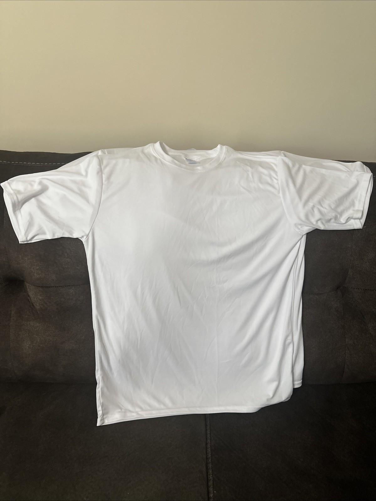 White Port & Company Men’s White Crew T-Shirt Short Sleeve 2-Pack Medium