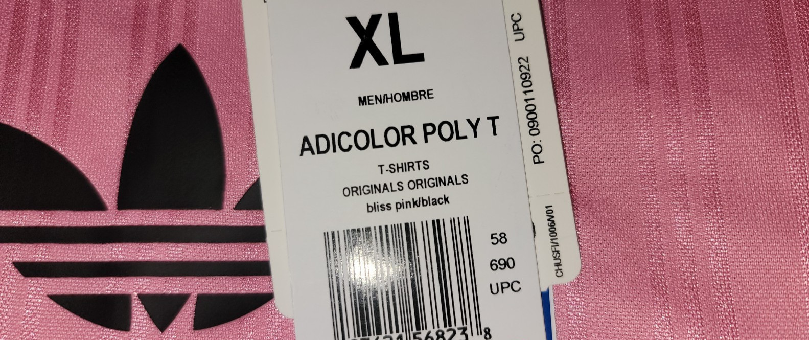 RARE! NEW MEN'S ADIDAS ORIGINALS TREFOIL POLY TEE SHIRT ~SIZE XL #JW37 PINK gallery