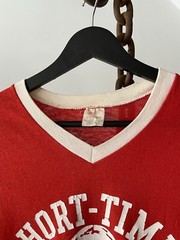VTG 80s Short Timer Ft. Knox KY Graphic Ringer Red T-Shirt Sport-T Steeman USA