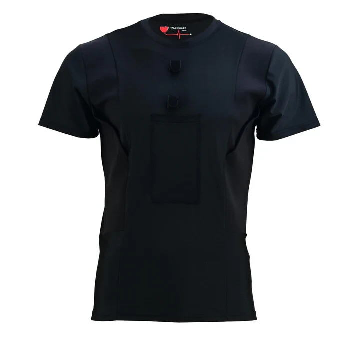 LVAD Heartmate 3 Men Shirt Crew Neck LVAD Clothing T-Shirt Medical Wear Black gallery