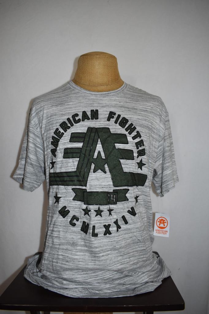 American Fighter Mens’ Short Sleeve T-Shirt WhiteBlack FM12366 Size XL NWT