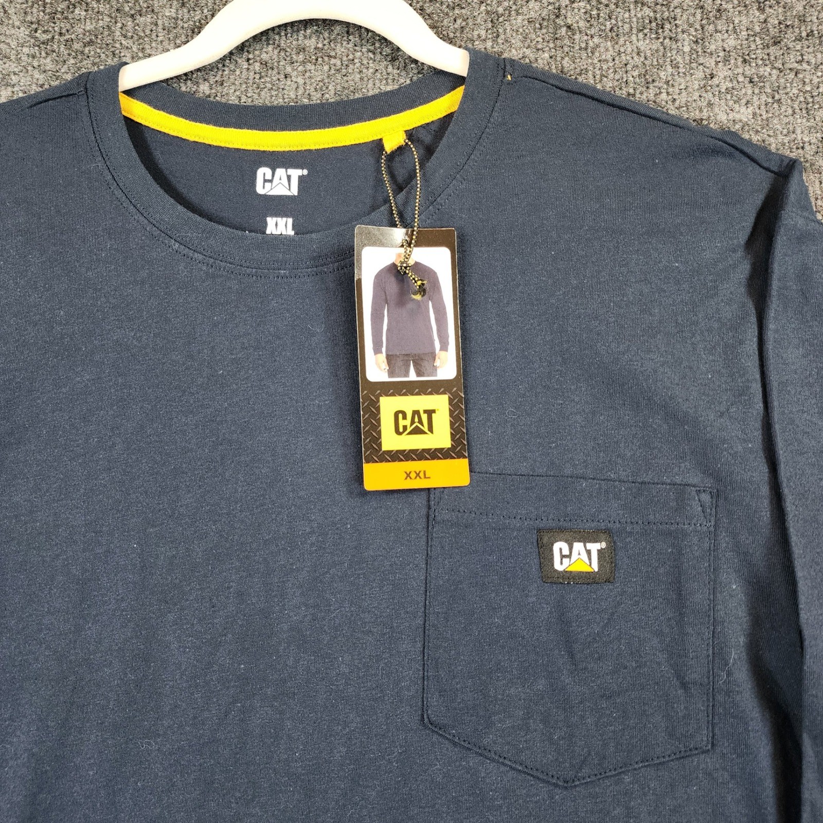CAT Caterpillar Men's Workwear Utility Pocket Long Sleeve Tee XXL NWT gallery