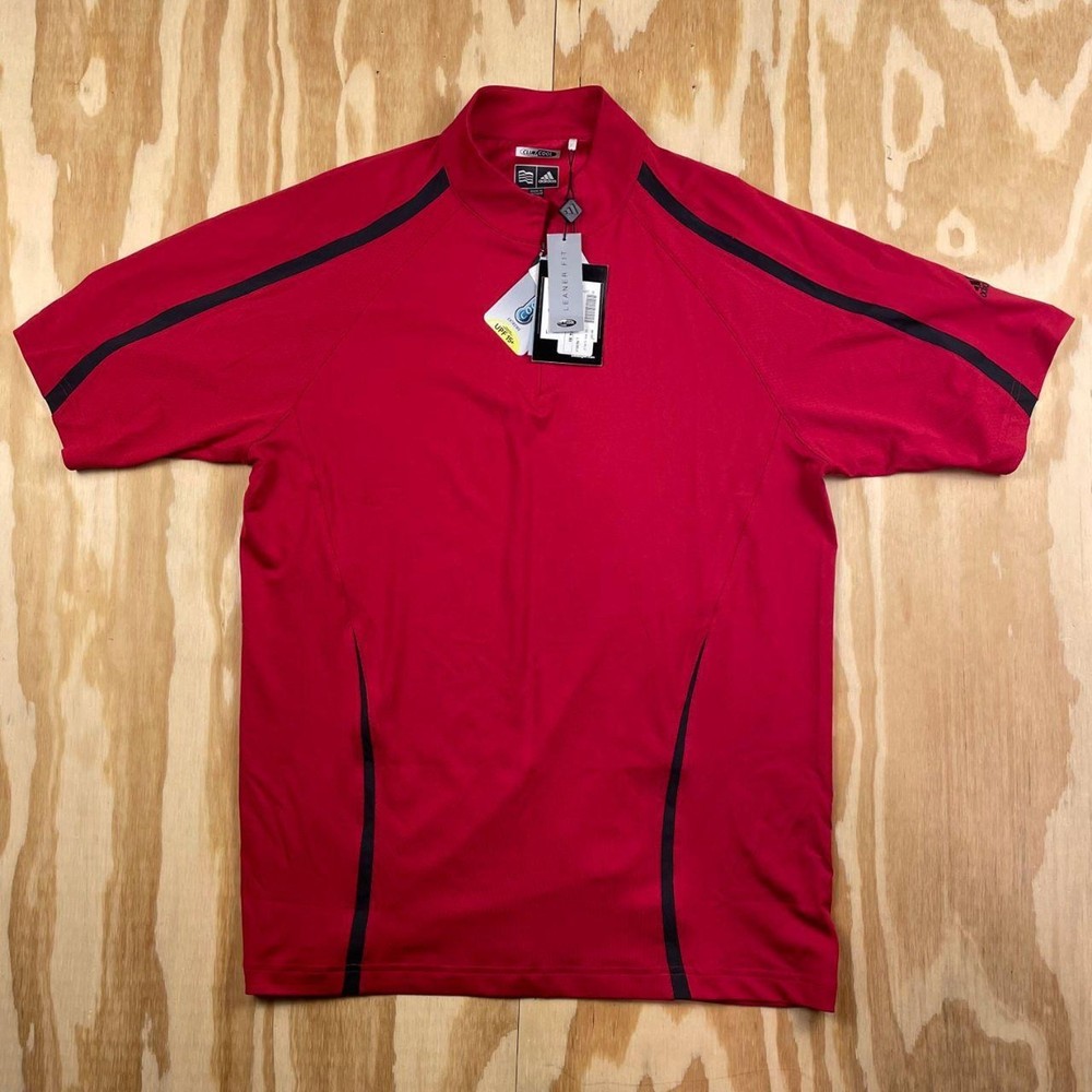 Adidas 1/4 Zip Windbreaker Pullover – Red – Men’s L – BNWT – Climaproof