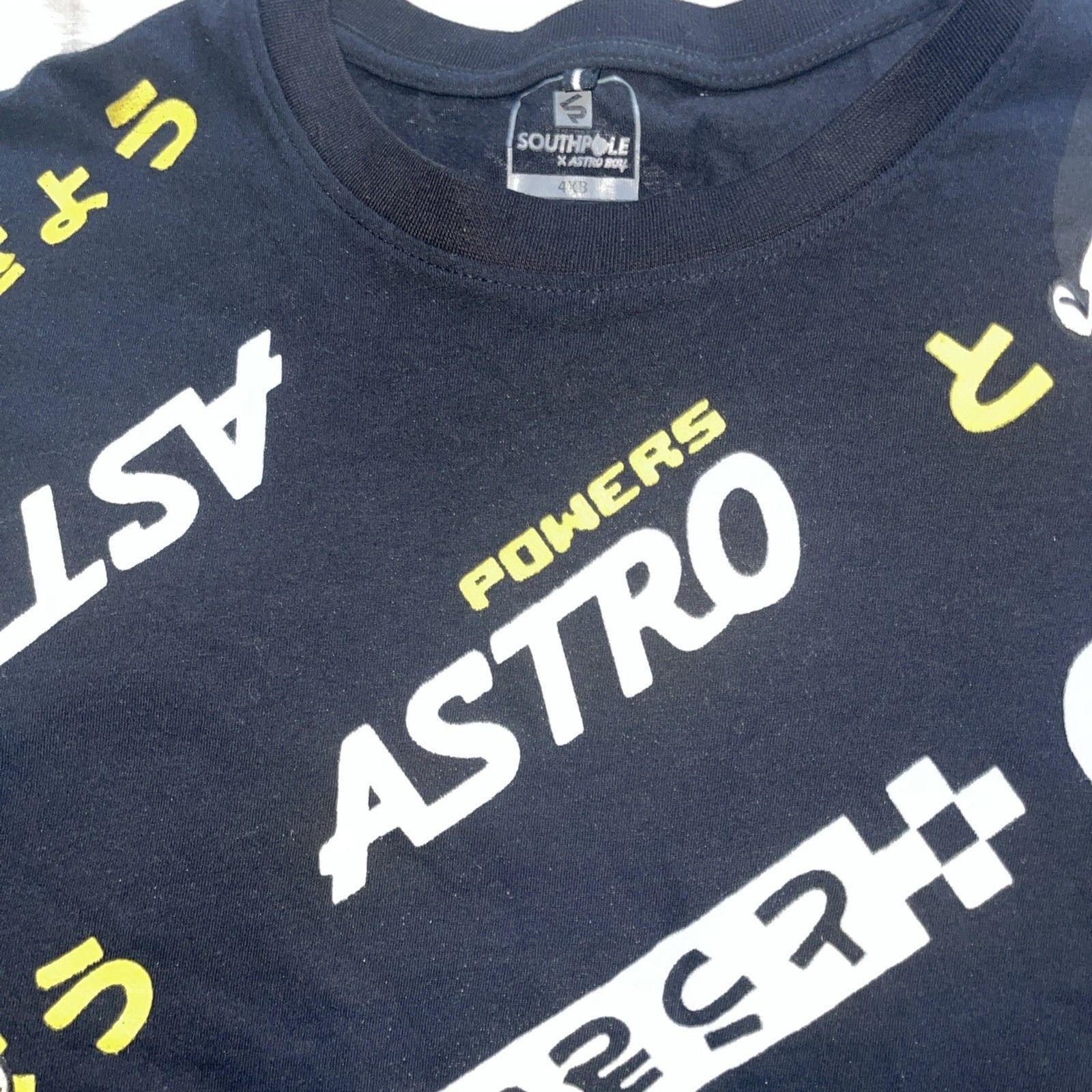 ASTRO BOY X SOUTH POLE TOKYO SIZE 4XB Black White SHIRT ANIME 60s CARTOON JAPAN gallery
