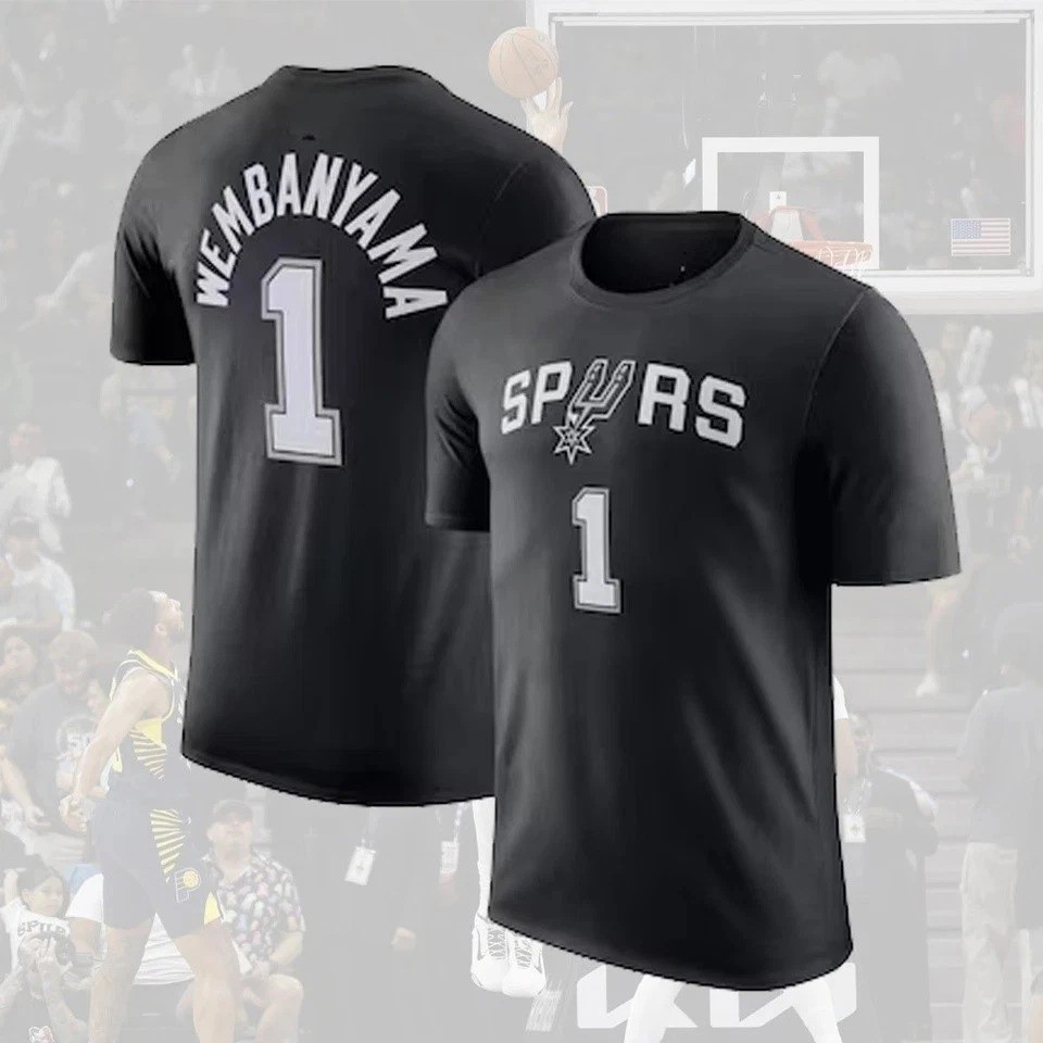 🔥Player Victor #1Wembanyama San Antoni0 Team Name & Number Fans Gift gallery
