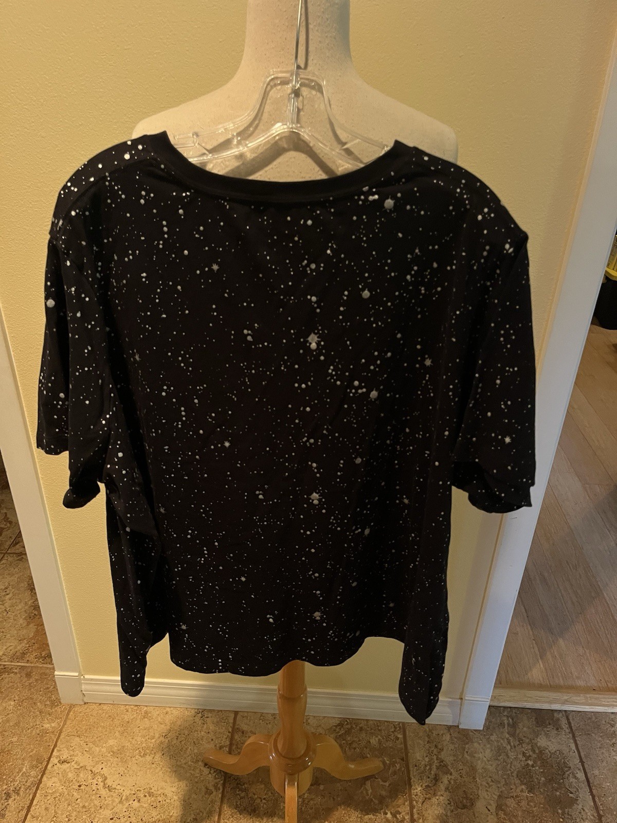 Great Oversized Men’s Tee Star Wars Darth Vader Speckled Starfield Design 2X gallery