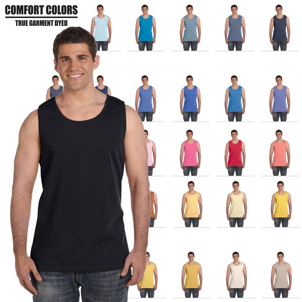 NEW Comfort Colors Men’s Tank Top Ringspun Garment Dyed S-2XL Tank C9360
