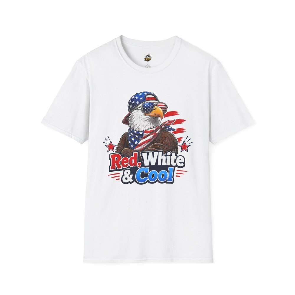 Patriotic Eagle T-Shirt Red White & Cool USA Flag Graphic Tee Gift