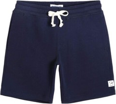maamgic Men’s Fleece Pajama Flat Front Shorts 9″ Casual Medium, Dark Blue