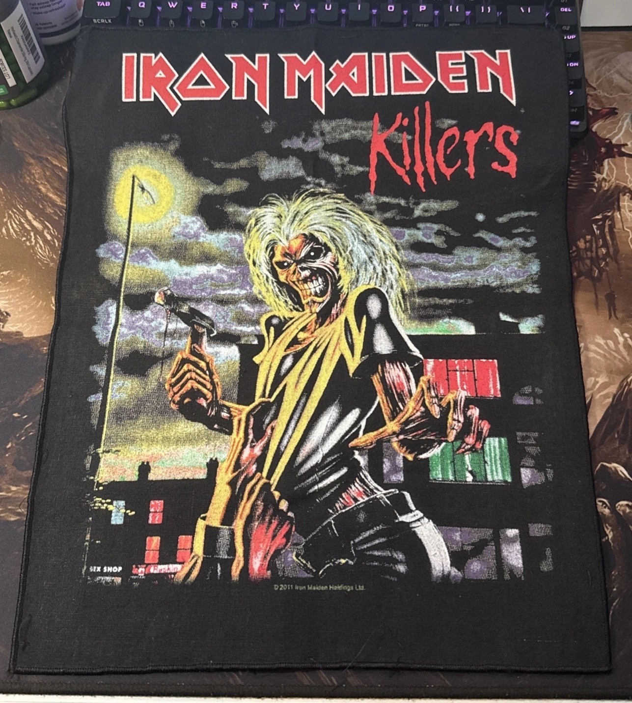 Large IRON MAIDEN Licensed KILLERS Eddie Woven Sew On Battle Jacket BACK Patch gallery