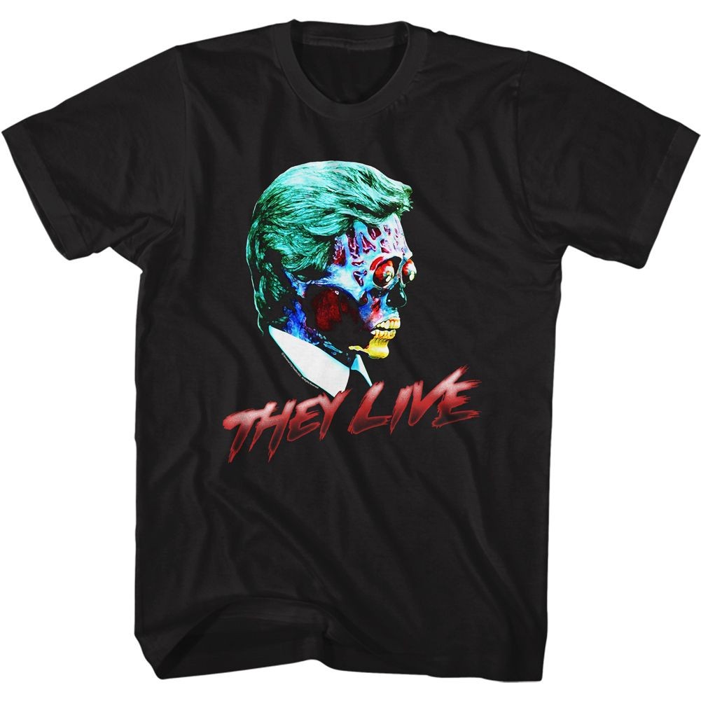 They Live Alien Headshot T-Shirt gallery