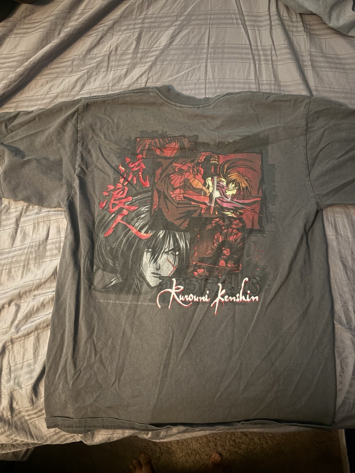 Rurouni Kenshin Anime T-Shirt ODM Size L, Vintage 90s/Early 2000s gallery