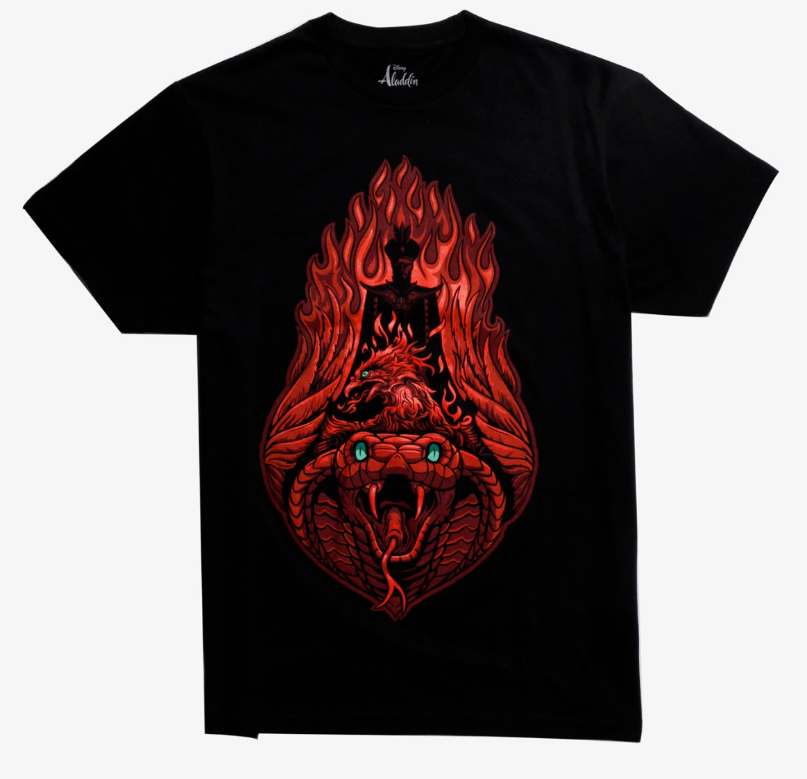 Disney Aladdin JAFAR SERPENT FLAMES T-Shirt NEW Licensed & Official gallery