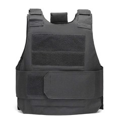 Body Bulletproof Vest Front Back Plates Armor Tactical Jacket Guard Security Kit