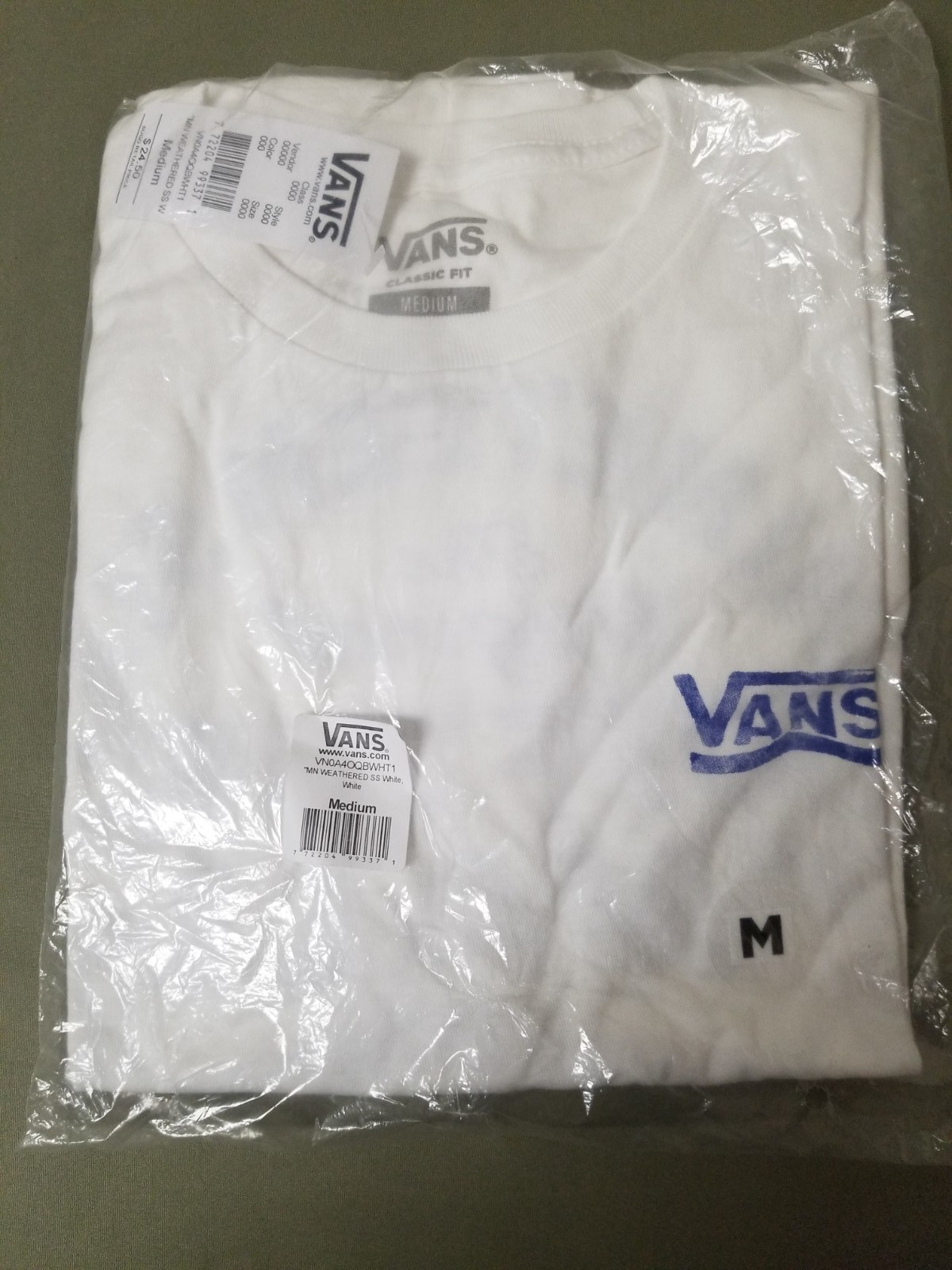 New Vans Weathered Skate T-Shirt.