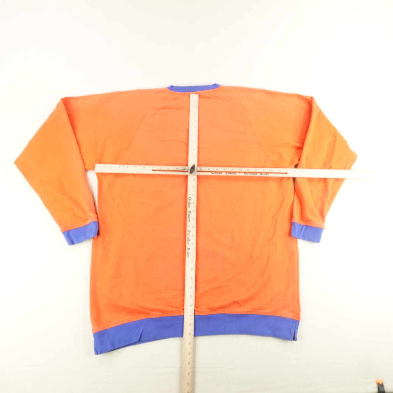 Vintage Marithe Francois Girbaud Shirt Mens XL Orange Blue Heavyweight Y2K Tee ^ gallery