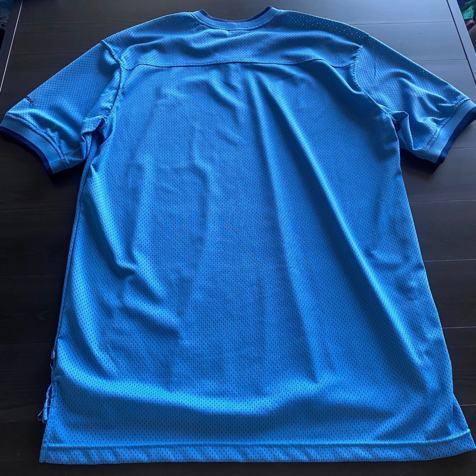 Starter Shirt Medium Vintage Mens Blue Mesh V-Neck Athletic Jersey Sportswear gallery