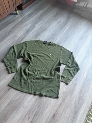 South Pole Green Waffle Weave Pullover Thermal Knit Long Sleeve Size XL