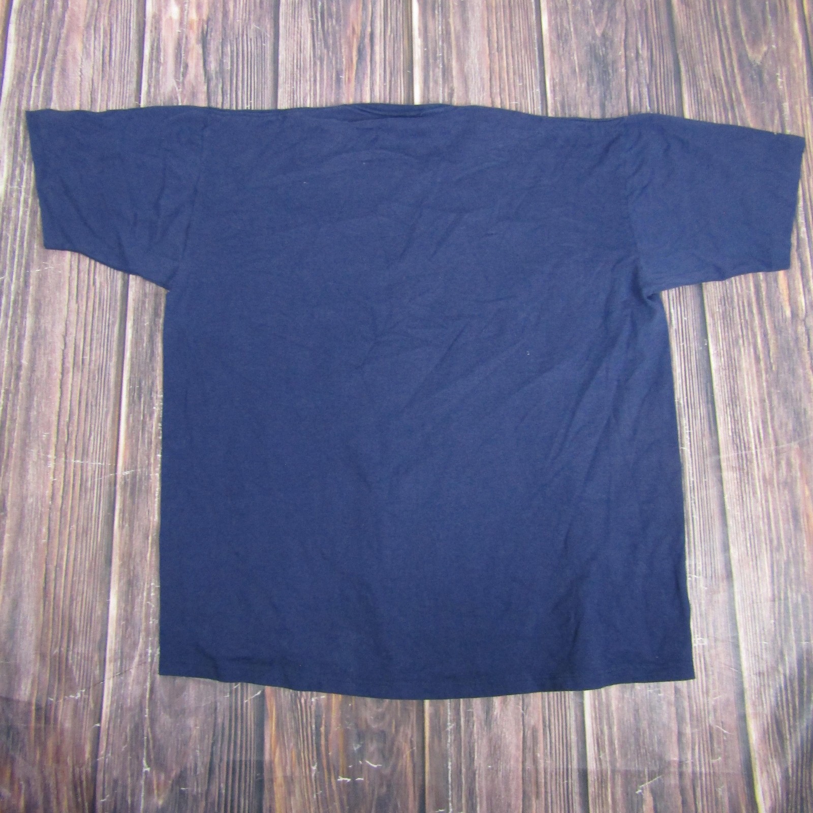 Vintage Jerzees Shirt Mens XL Blue 1992 Lazyman Triathlon Graphic Sports Tee 90s gallery