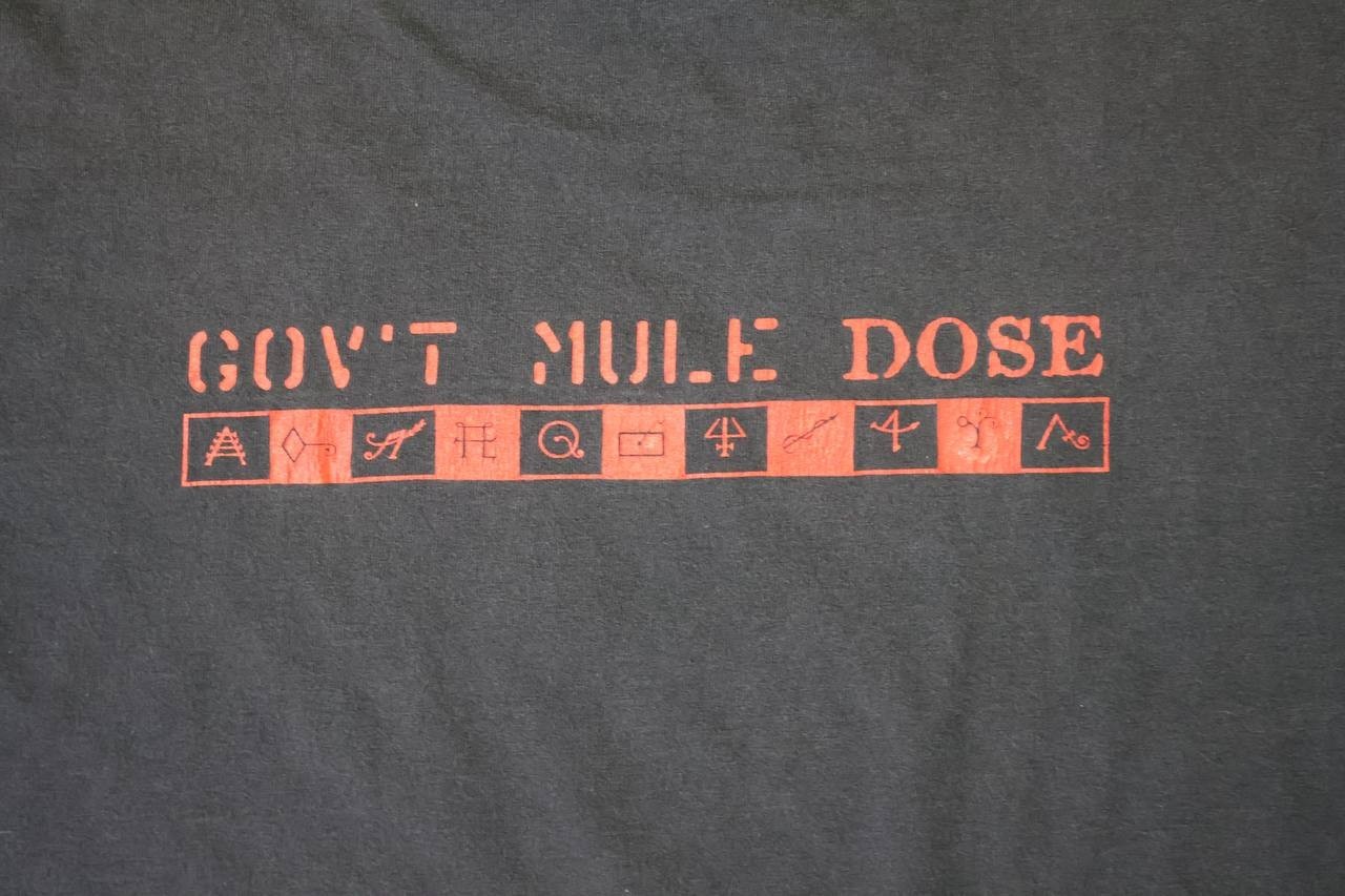 Vintage 1999 Govt Mule Dose Band T Shirt Tour Promo Anvil USA Single Stitch L gallery
