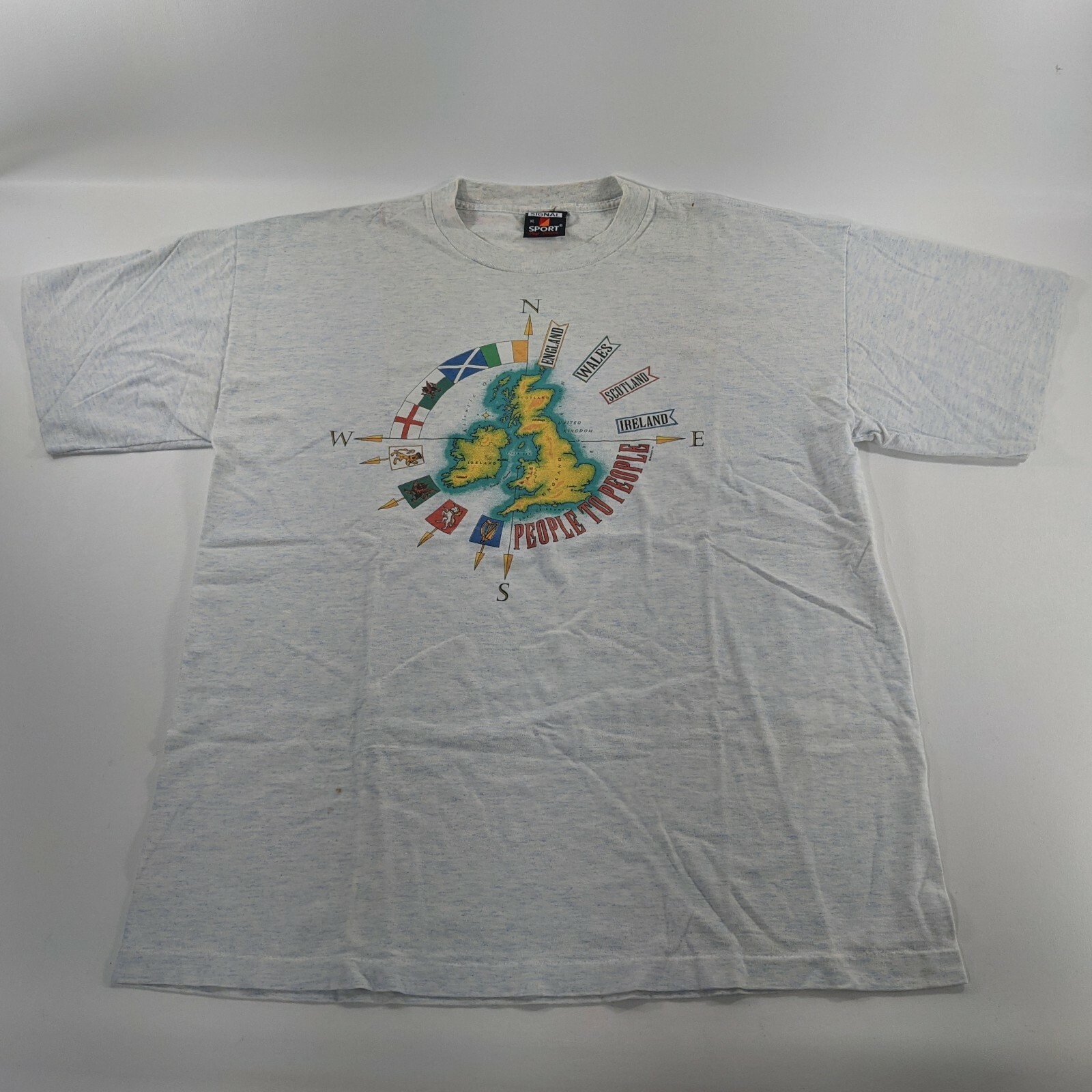 Vtg Signal Sports People to People United Kingdom Ireland T Shirt Size XL gallery