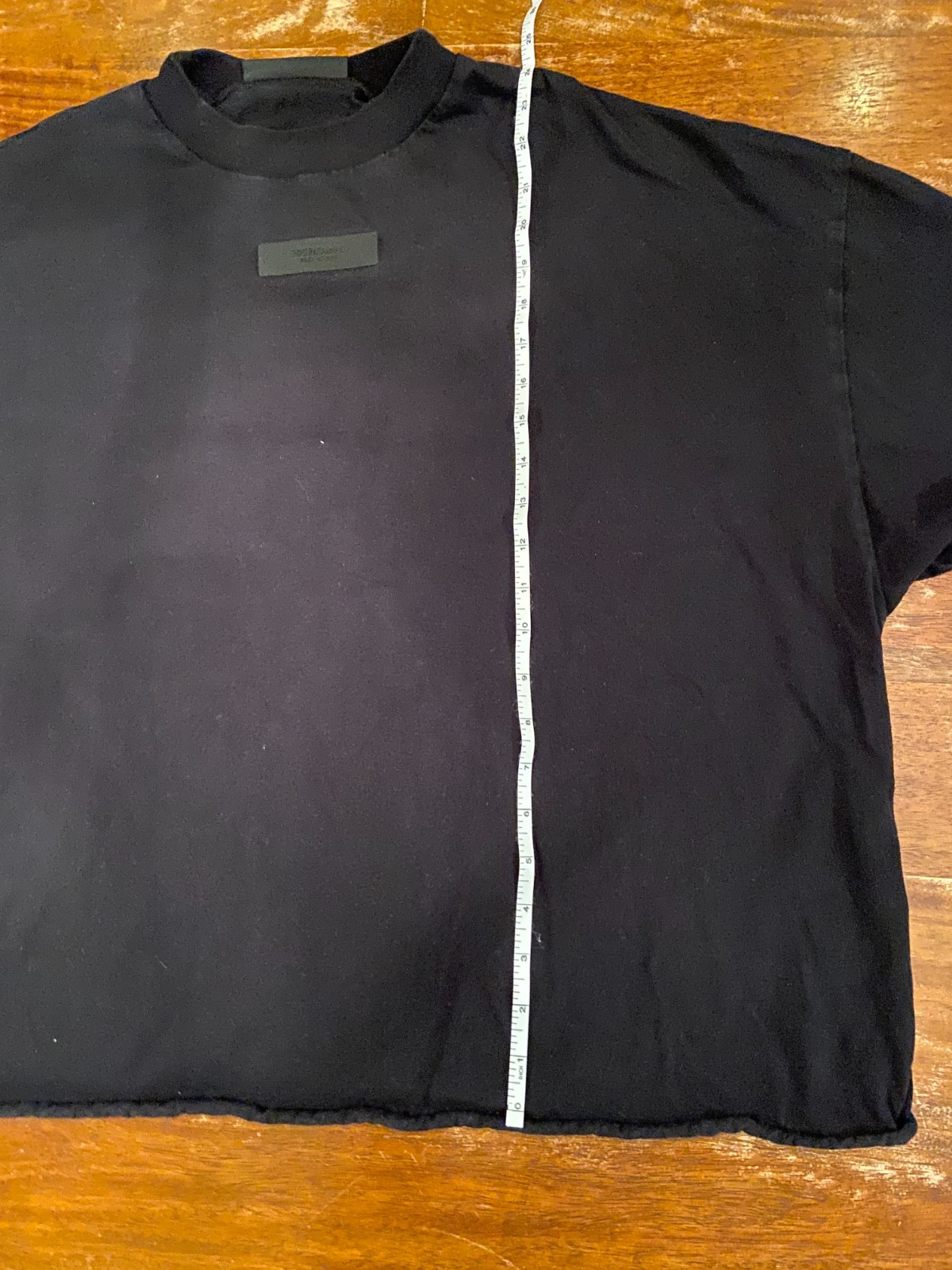 Fear of God Black Wide Cut Off T-Shirt Mens Medium gallery