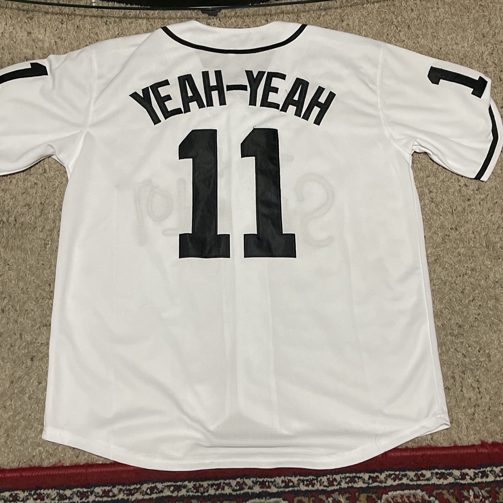 The Sandlot Baseball Jersey Yeah-Yeah # 11 Button Down All Stitch Shirt Medium gallery