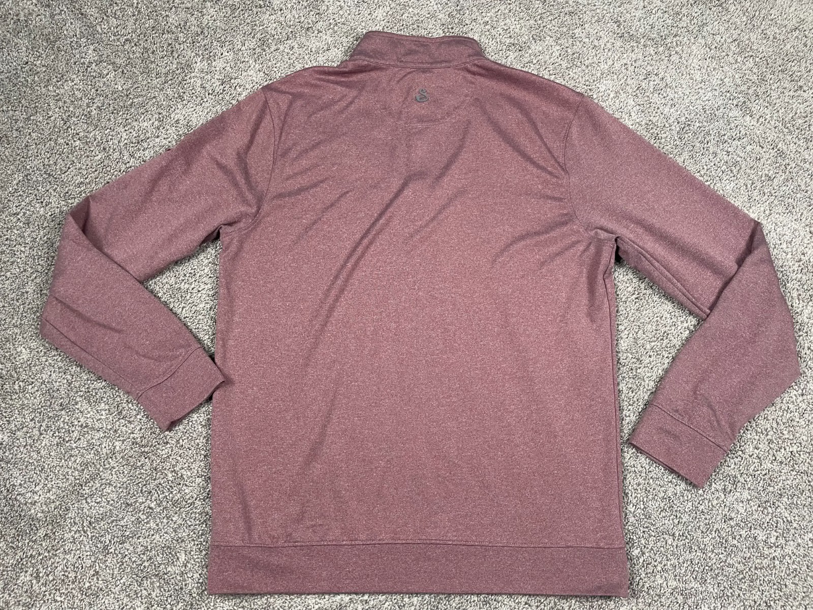 Swannies Shirt Mens Medium Red 1/4 Zip Sporty Athletic Pullover Preppy Golf Top gallery