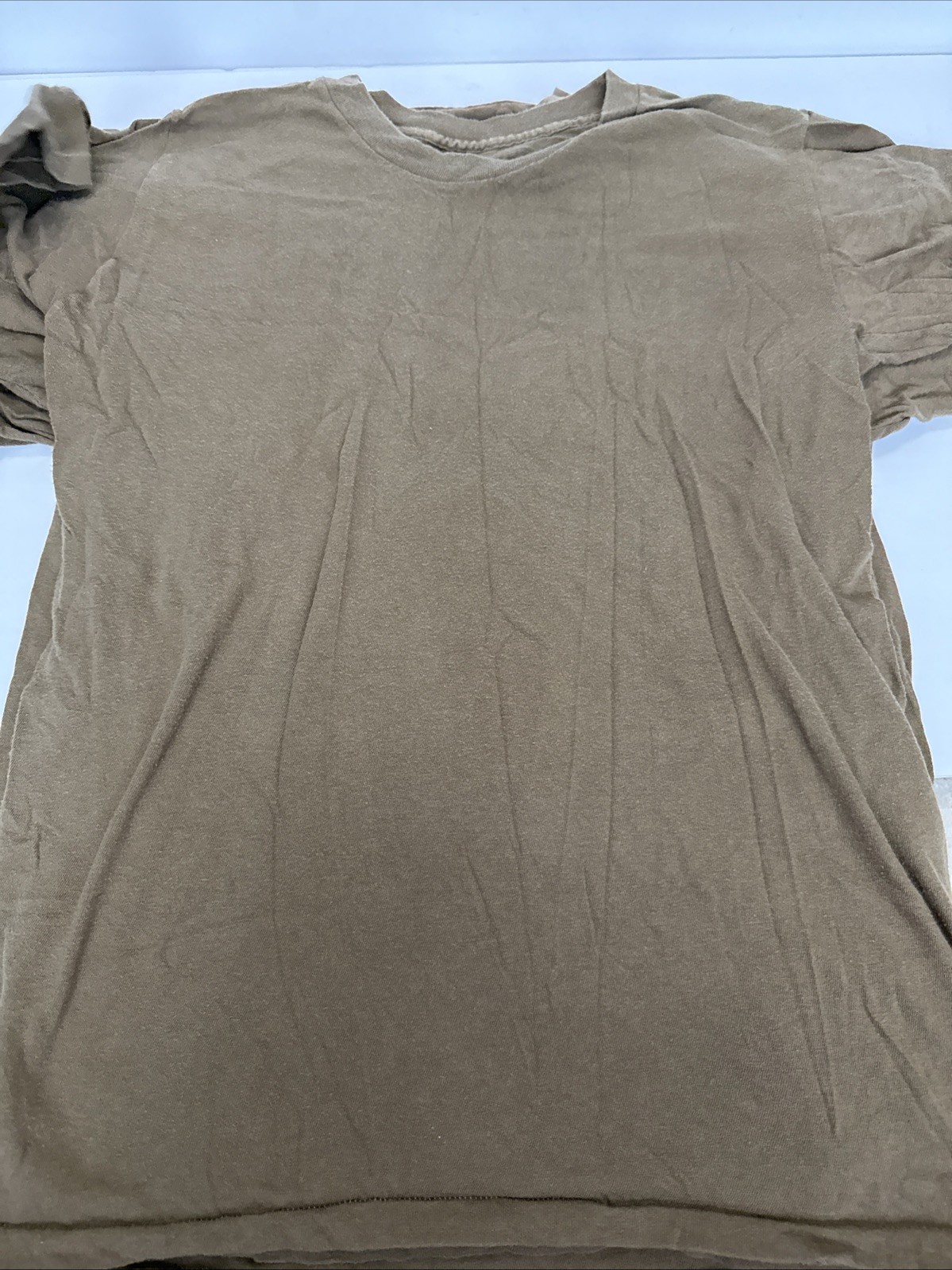 Lot Of 6 Vintage Military Issue T-Shirt Men’s Size Small Brown Lally Mfg. Corp.